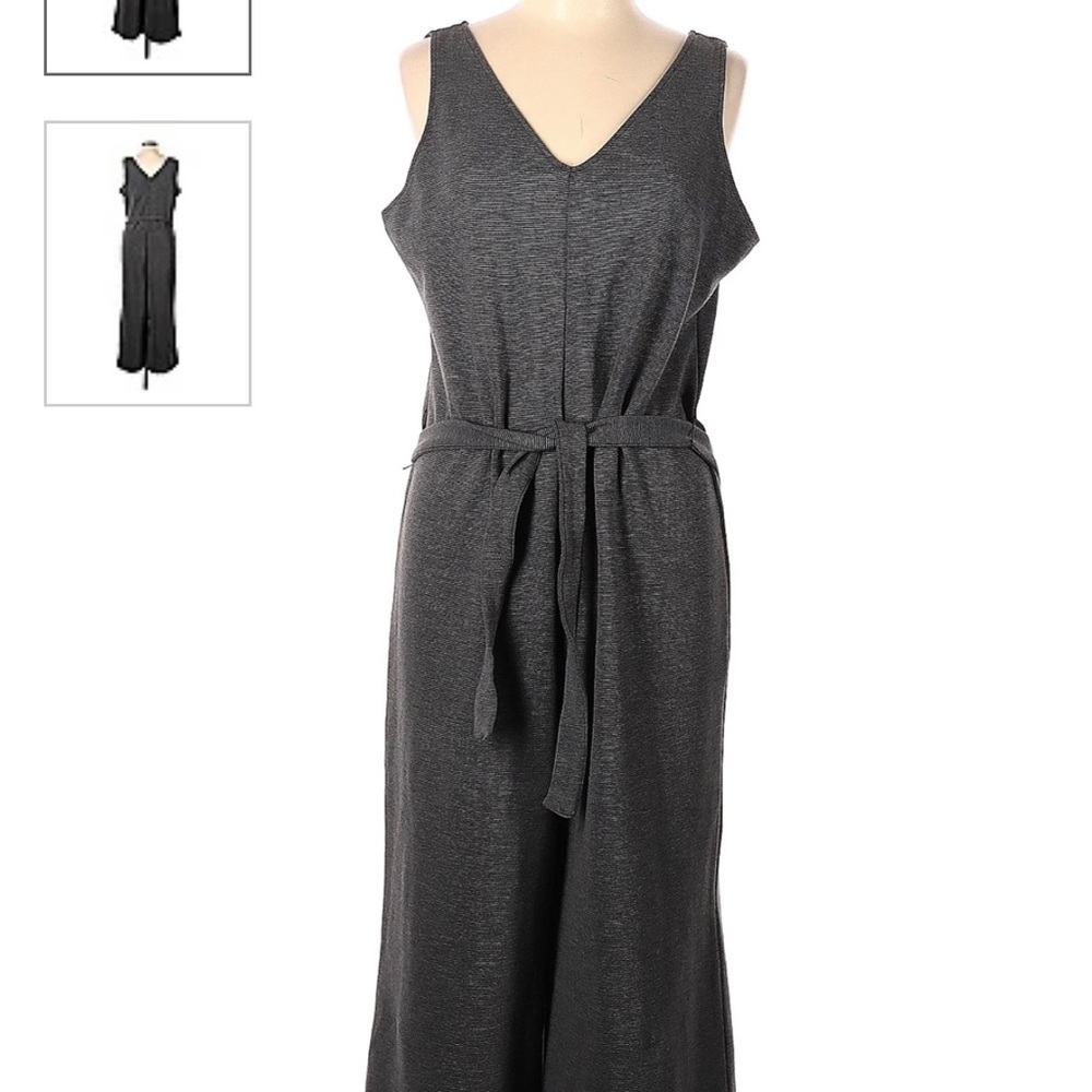 Old Navy charcoal sleeveless wide leg jumpsuit